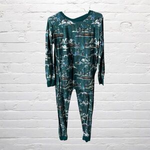 Little Sleepies // Midnight Express Train Bamboo Pajama Set